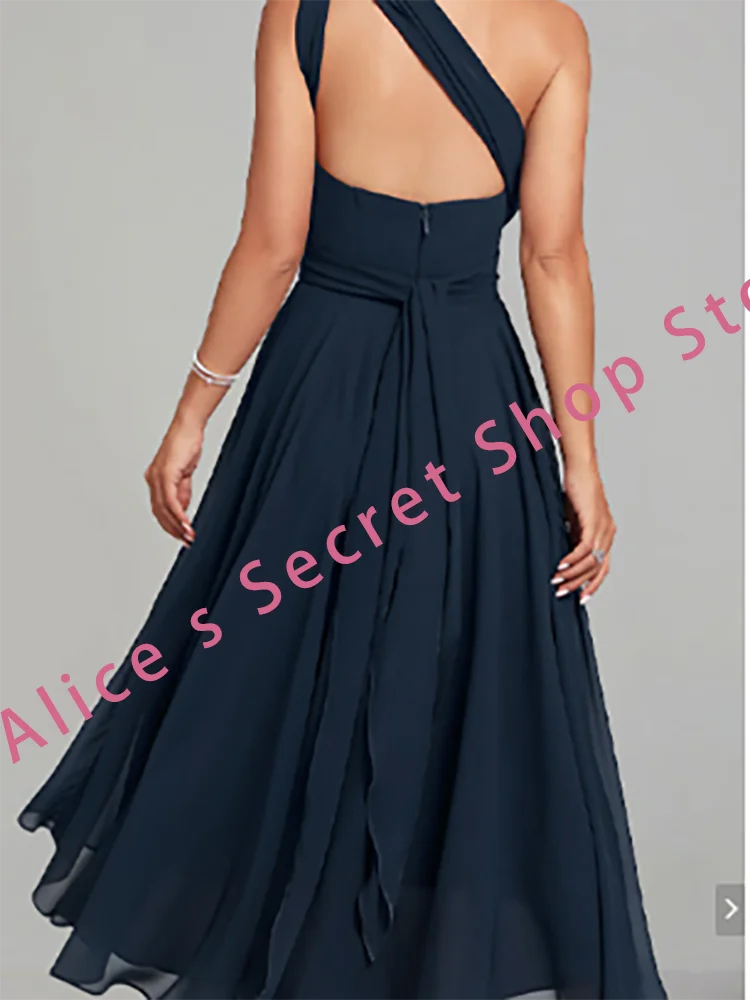 Eleganckie suknie ślubne dla matki panny młodej bez rękawów, bez pleców, suknie ślubne dla nowożeńców dostosowane