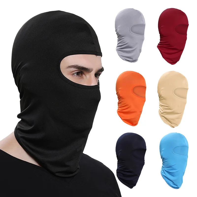 Cycling Sun Protection Face Mask Full Face and Neck Coverage Thin Style for Motorcycle Bicycle Helmet Liner Outdoor Use