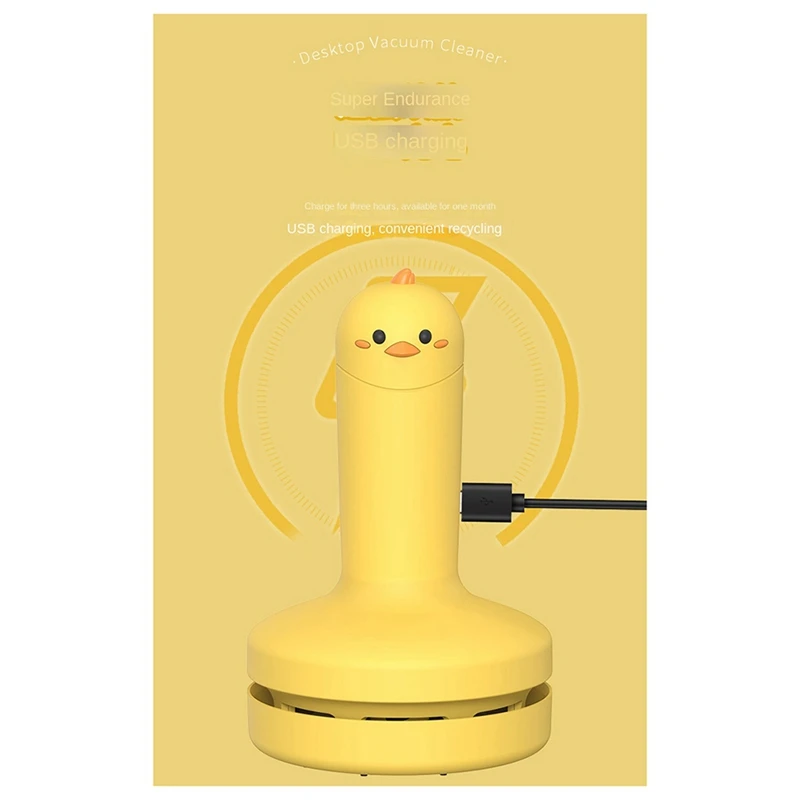 

Мини-настольный пылесос с USB-перезаряжаемой щеткой для чистки, удобный в использовании портативный пылесос для клавиатур, столов C-ABFB