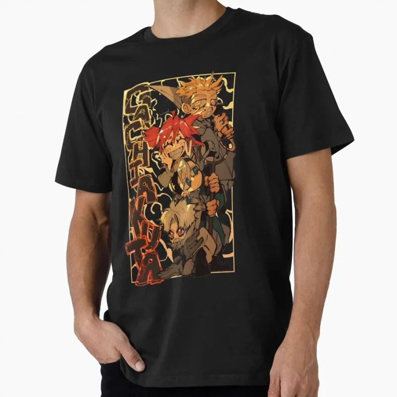 

80s Manga Gachiakuta dark world chibi Anime t shirt for fans S-6XL Large size Tops 100% cotton printed Clothes Birthday Gift