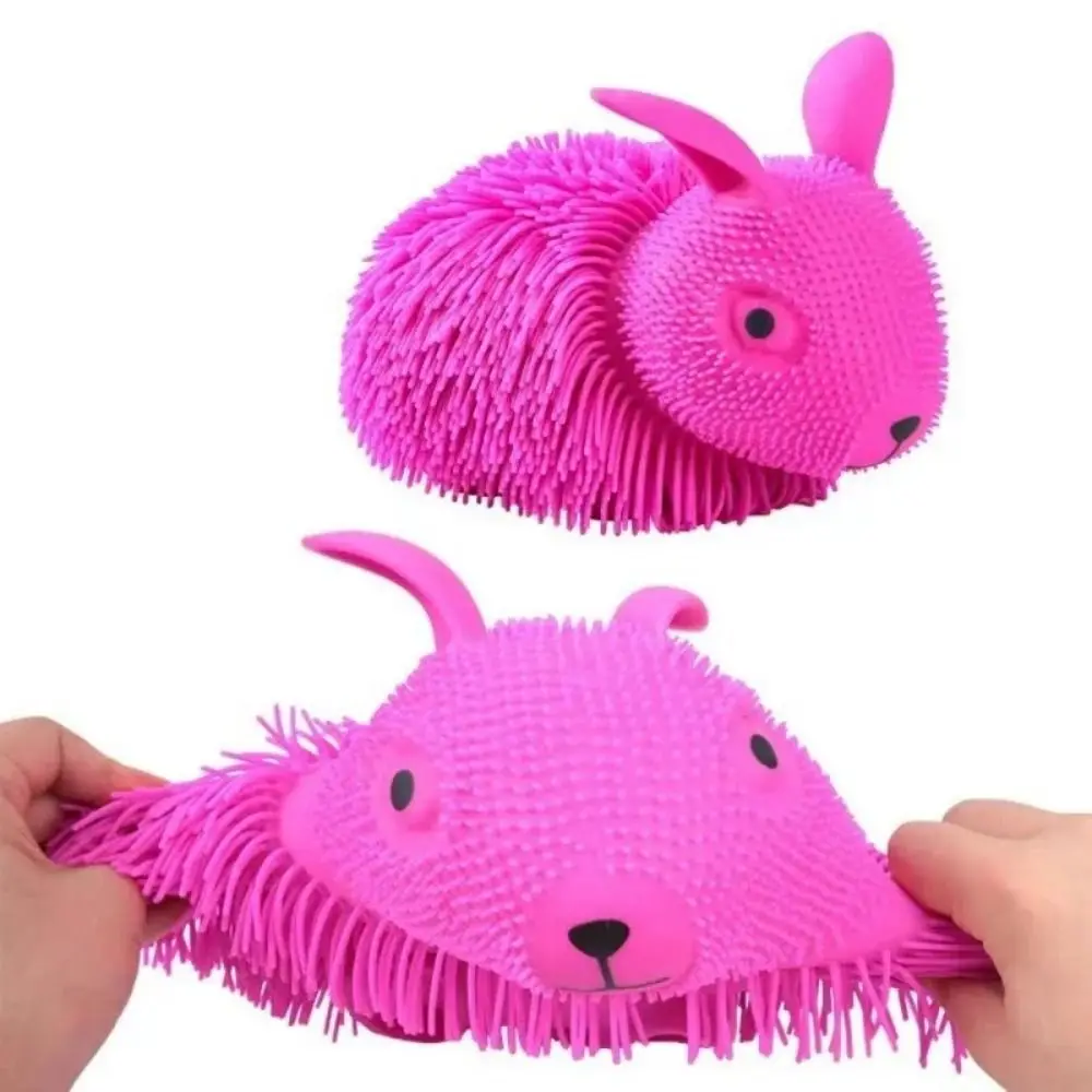 Jouets mentaires oriels d'aide à l'anxiété pour enfants, lapin mignon souligné, jouets d'instituts, PVC, décompression de chien, nouveau