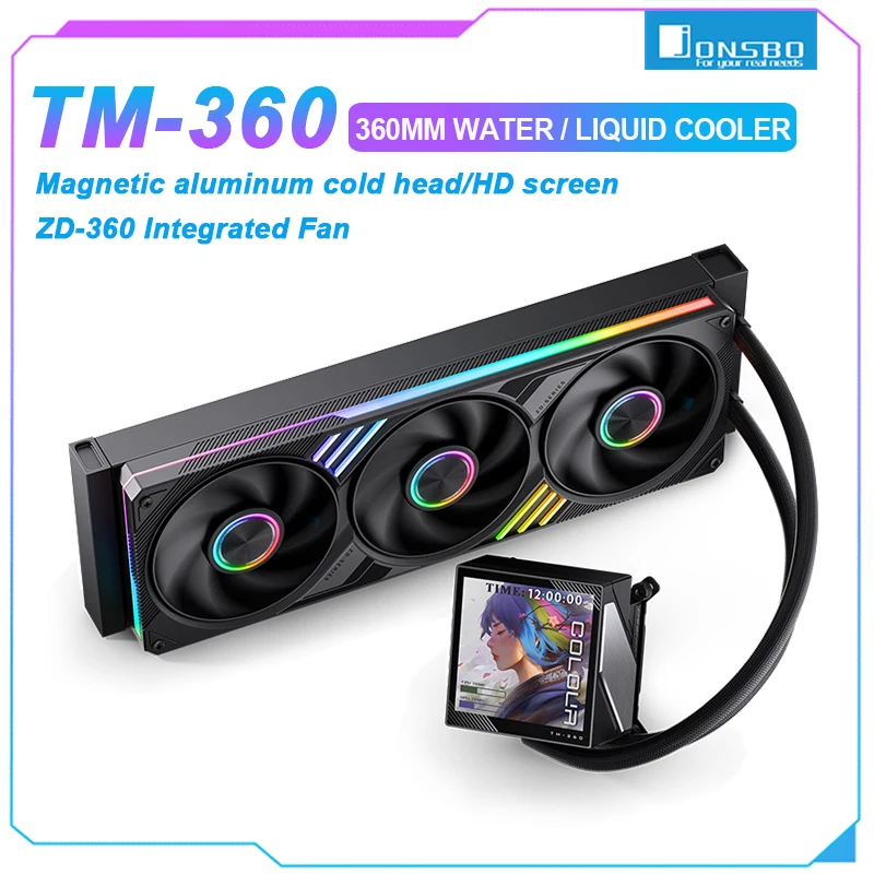 JONSBO TM-360 AIO Liquid CPU Cooler 360mm ARGB PWM Silent Water Cooling Radiator For LGA1700 115X 1851 1200 AM5 AM4 Gaming PC