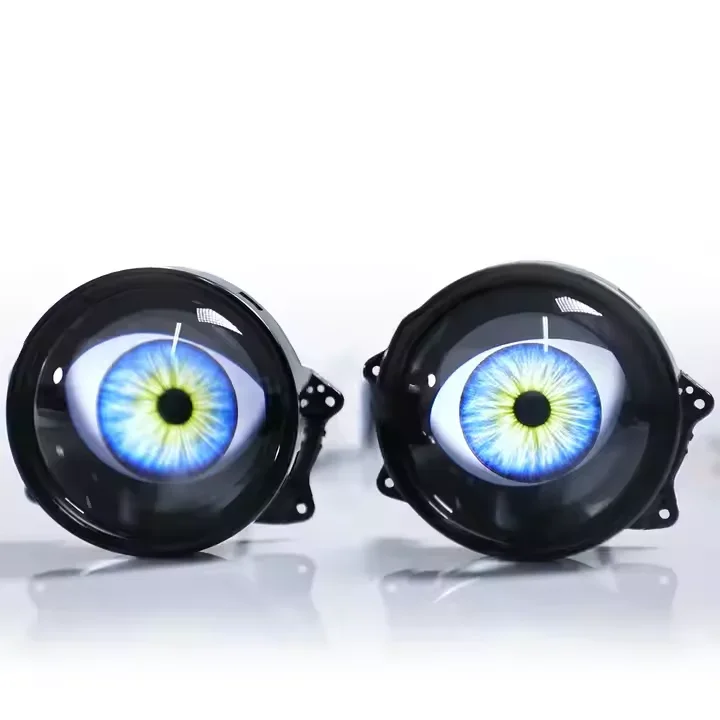 

6 pattern mode switching car light devil eye led headlight 3 inch projector demon eyes with remote control