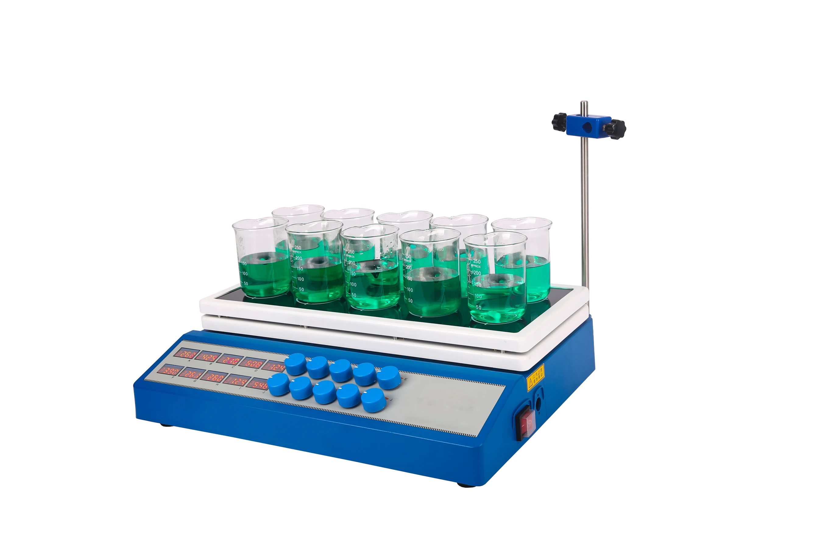 Laboratory 220V 50hz 1800rpm 5 Position Hot Plate Magnetic Stirrer