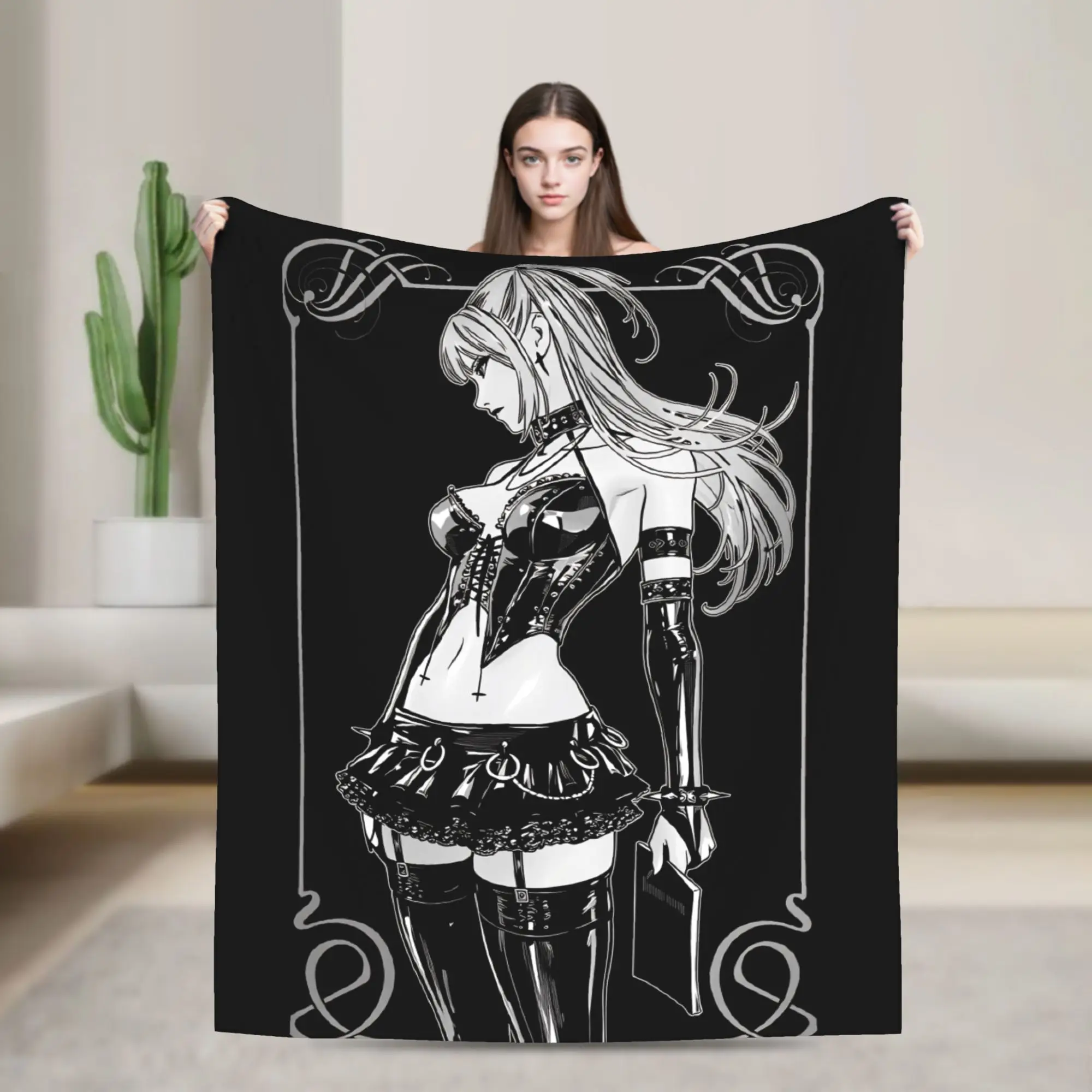 

Yagami Misa Amane Blanket Quality Super Warm Death-Notes Bedding Throws Winter Children Living Room Print Bedspread
