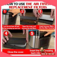 24-Hour Delivery Air Fryer Replacement Filters, Filters Spare Parts Parts Compatible For Instant Air Fryer Vortex Plus 6QT Can O