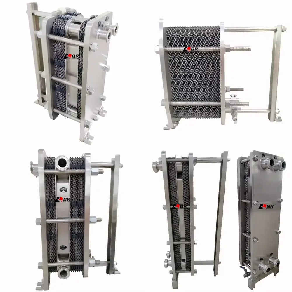 Intercambiador de Calor de Placas Serie QR, Intercambiador de Calor de Placas con Junta, Enfriador de Placas para Fermentación de Cerveza, Bebidas y Yogur
