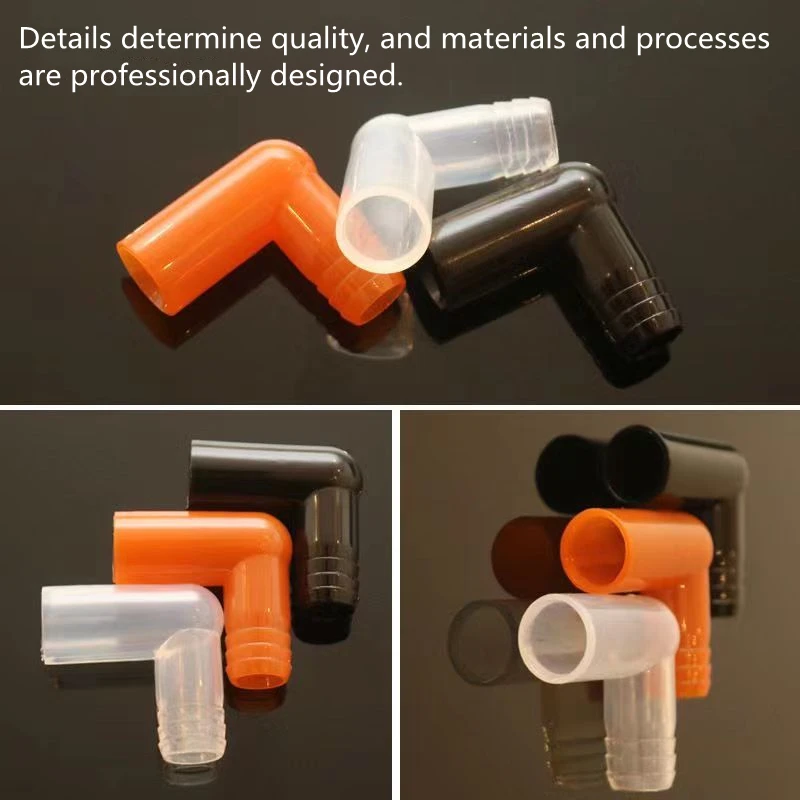 

50Pcs ID 6 7 8 9 10 11 12mm Tea Tray Silicone Adapter To Connect Tea Set and Coffee Table Drainage Conduit Connector Elbow