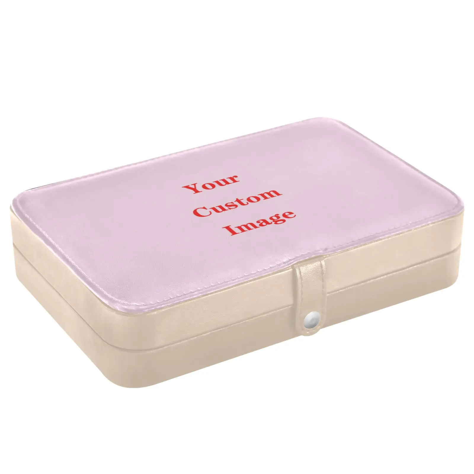 Custom design Portable Jewelry Box Jewelry Organizer Display Travel Jewelry Case Storage Boxes Button Leather Storage Packaging