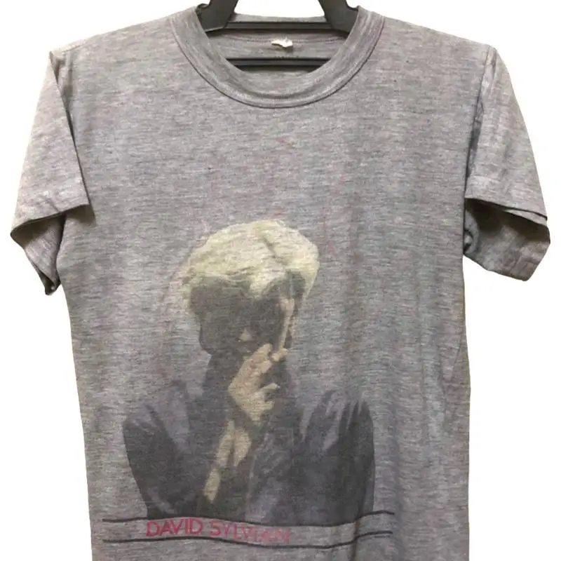 خمر 80s ديفيد سيلفيان اليابان روك الشرير موجة جديدة جولة الحفل الترويجية تي شيرت #1