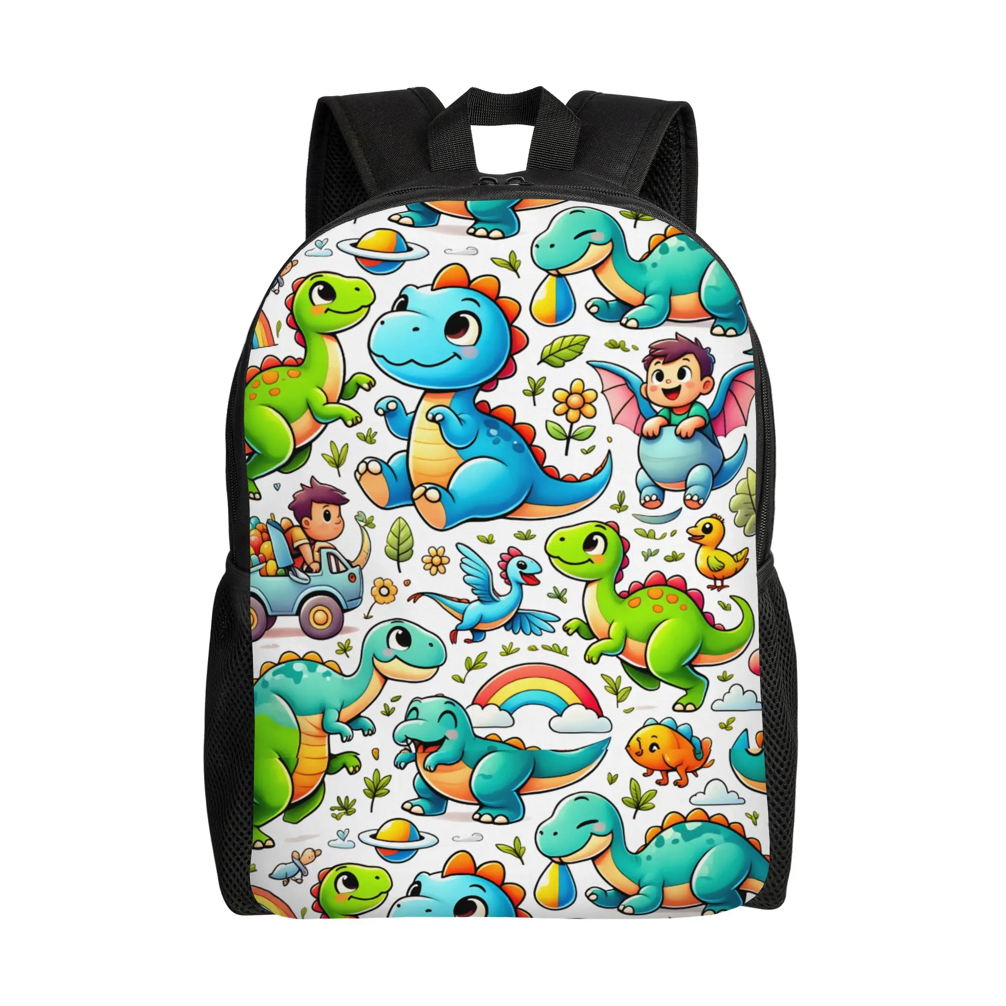 

Cute Cartoon Dinosaur Print Backpack Outdoor Backpacks Teen Custom Print School Bags Kawaii Rucksack