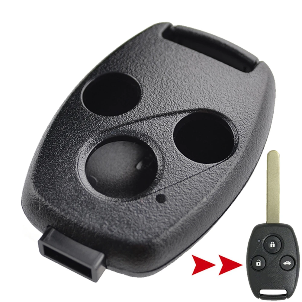 3 Button Car Key Replacement Remote Key Fob Case Cover Shell For HONDA Accord Civic CRV Pilot 2007 2008 2009 2010 2011 2012 2013