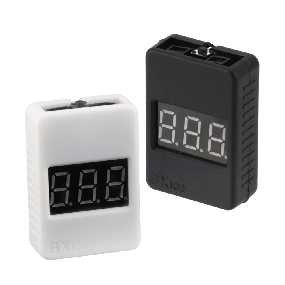 BX100 1-8S Lipo Battery Voltage Tester/ Low Voltage Buzzer Alarm/ Battery Voltage Checker with Dual Speakers