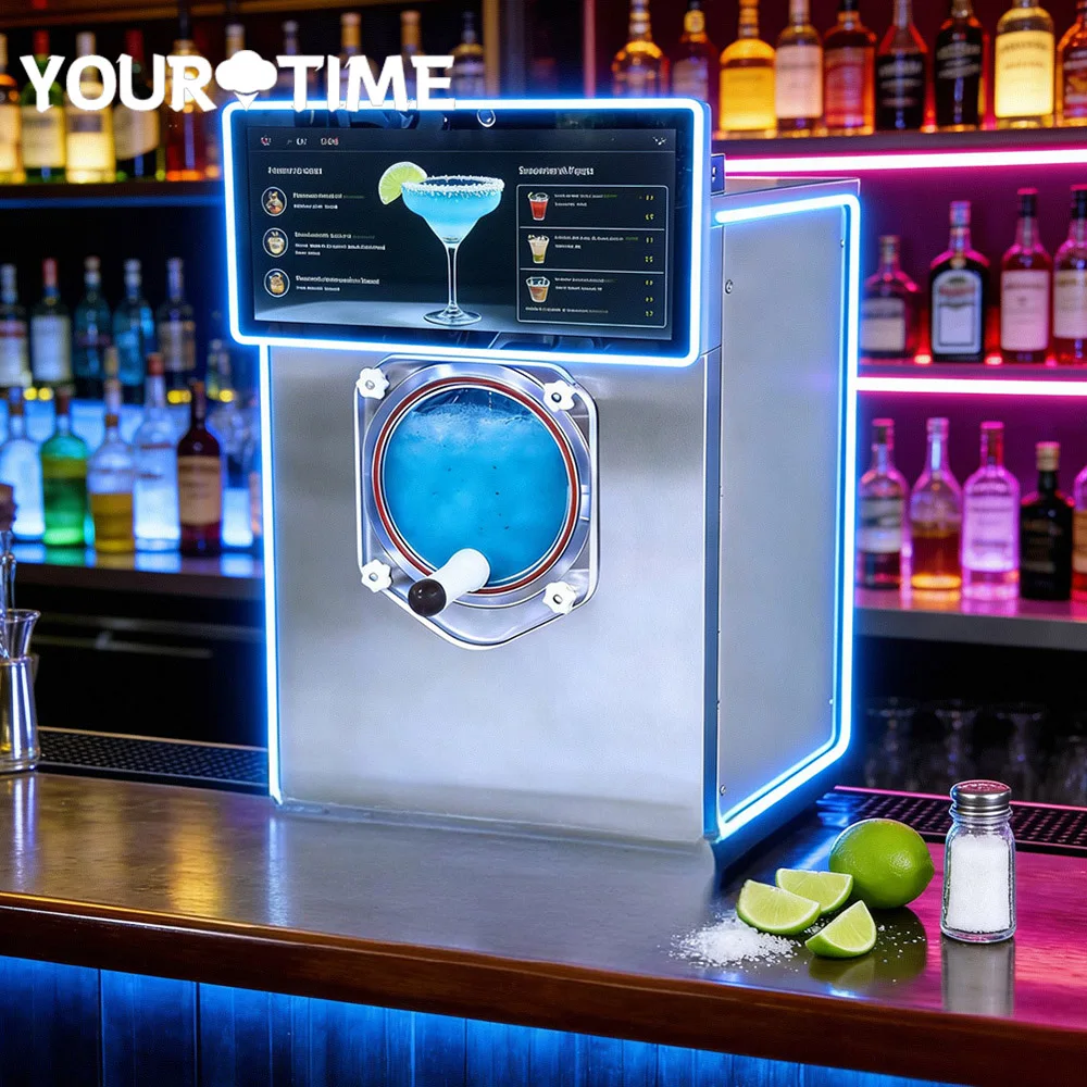 Slush Machinery Bench Top Single Flavor Stainless Steel 304 Milkshake Machine Multi-functional Cocktail Dispenser For Snack Bar
