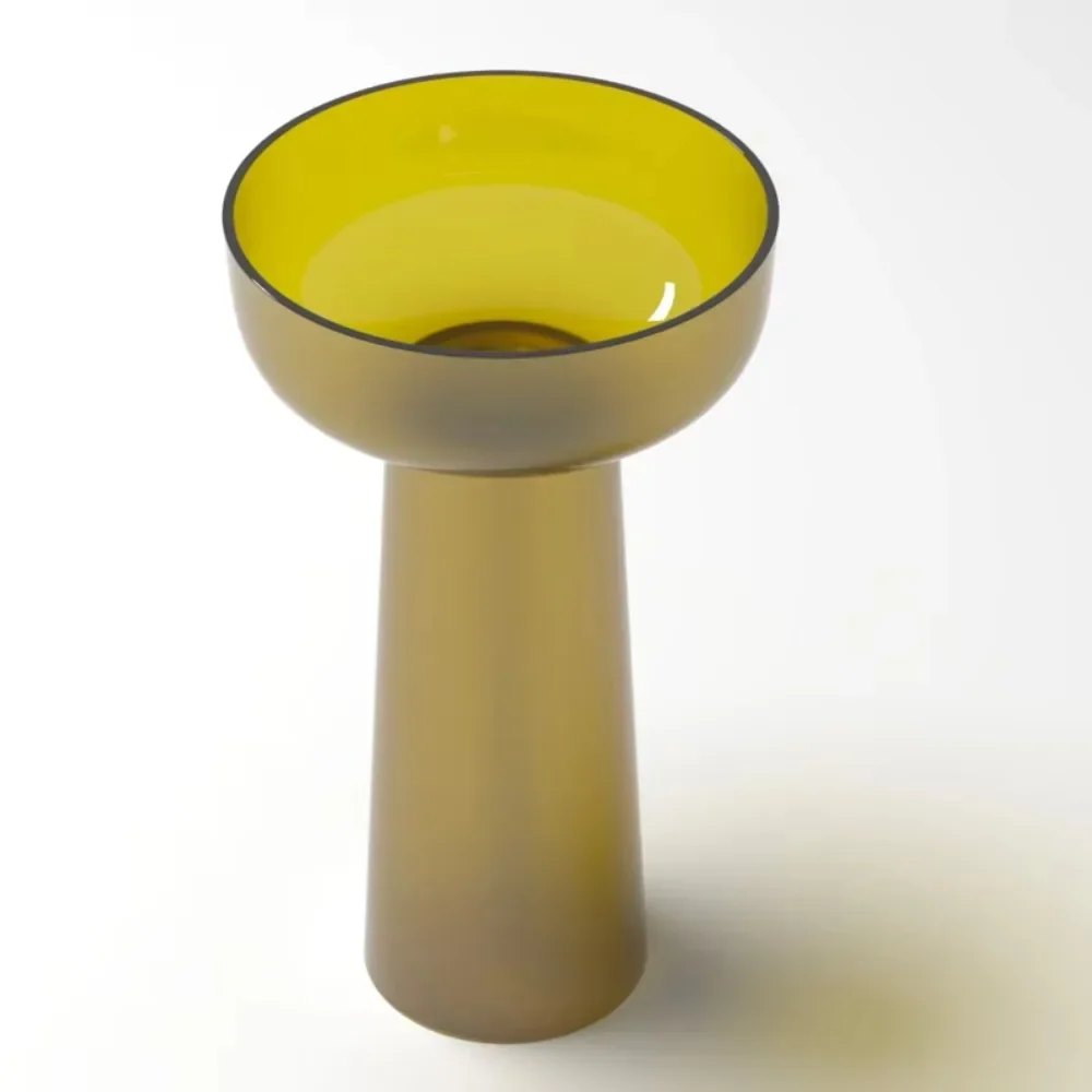 

Modern transparent purple 100% resin wash basin countertop polished round design for hotels with drain fittings