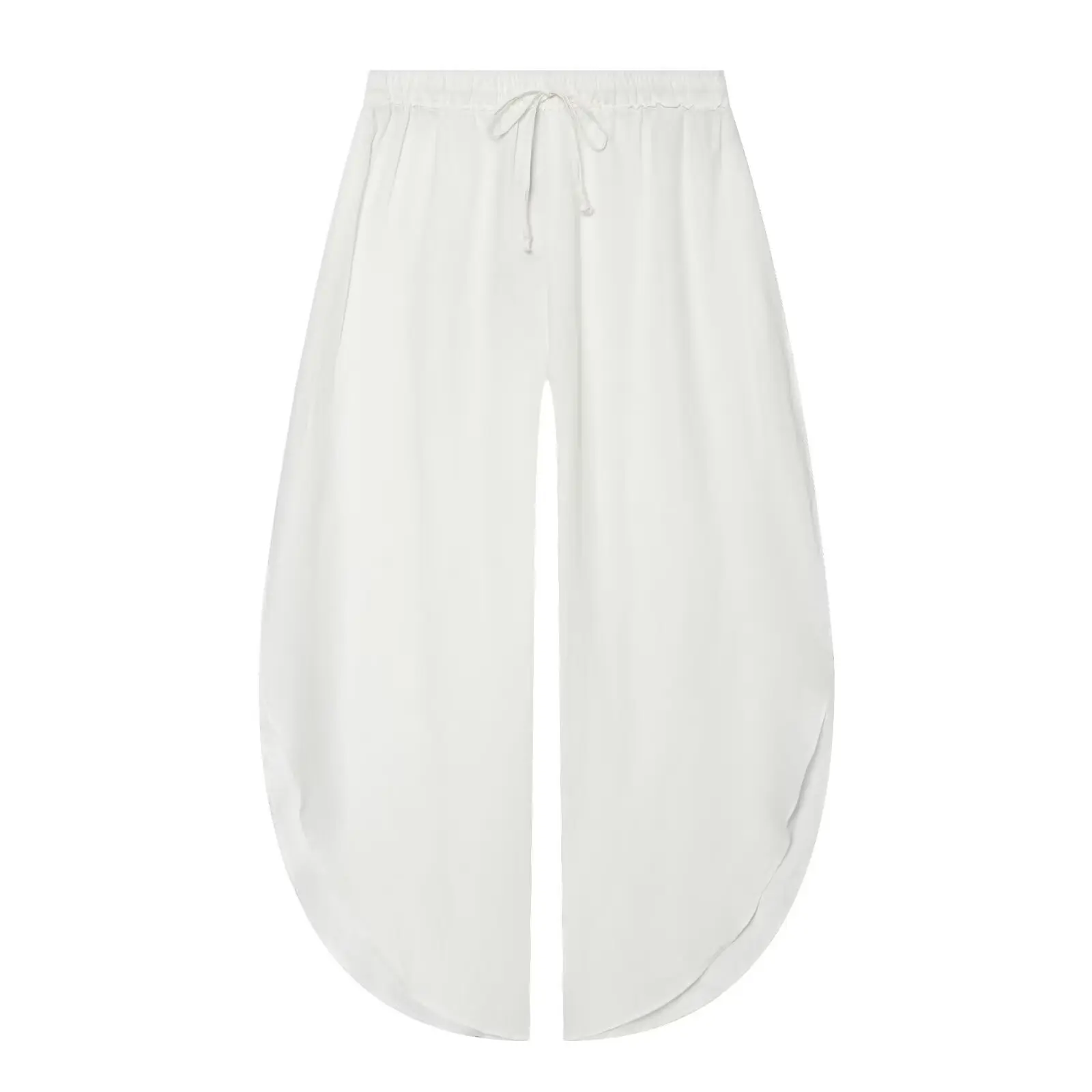 TFMLN 2026 Damen-Split-Lange Hose Sommer Neu Elastischer Bund Schnürung Dekorative Loose-Fit-Hose Lässige Mode Vielseitig – Detail 10