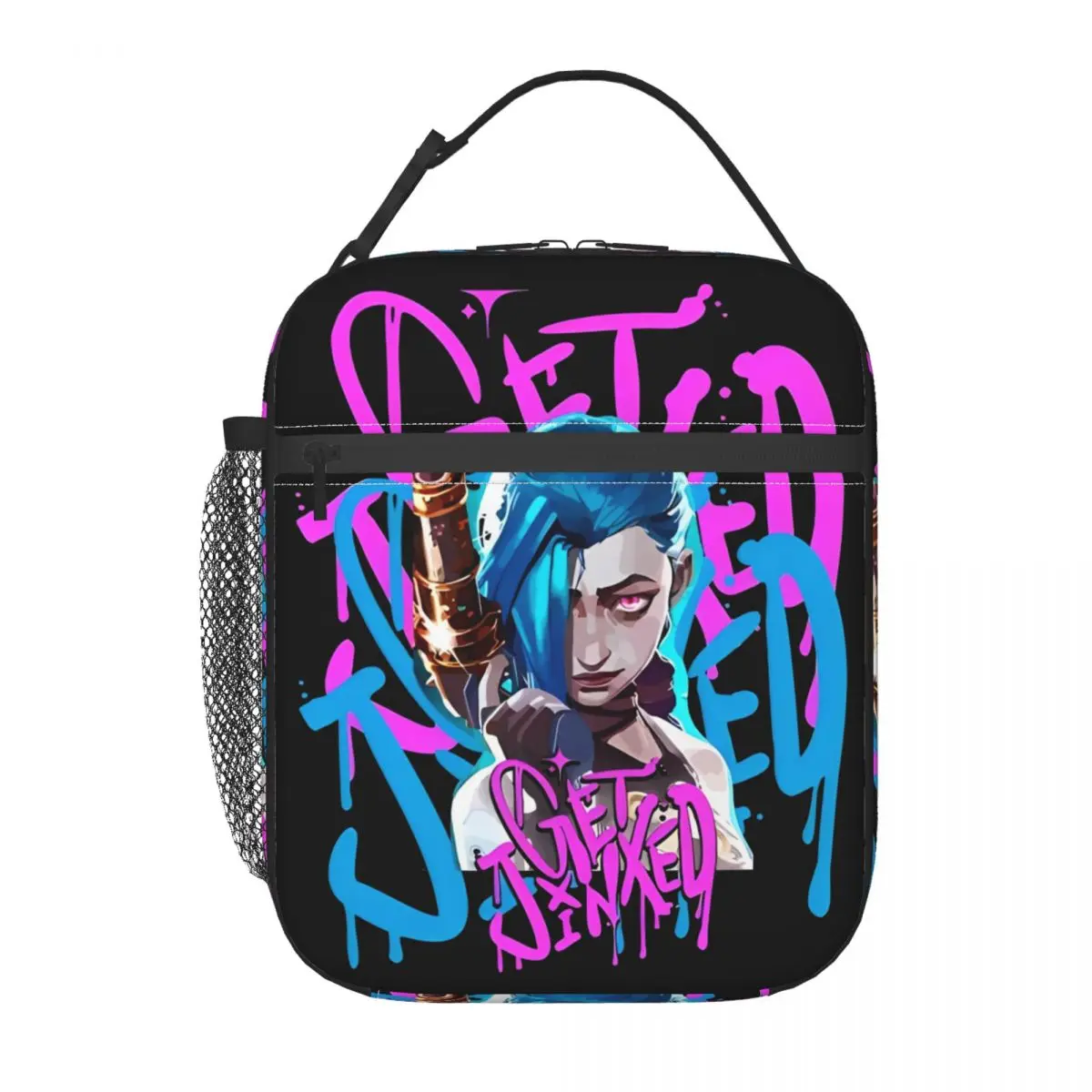 Arcane Jinx Game Lover Fans Insulated Lunch Bags Food Bag Portable Cooler Thermal Lunch Boxes For Travel