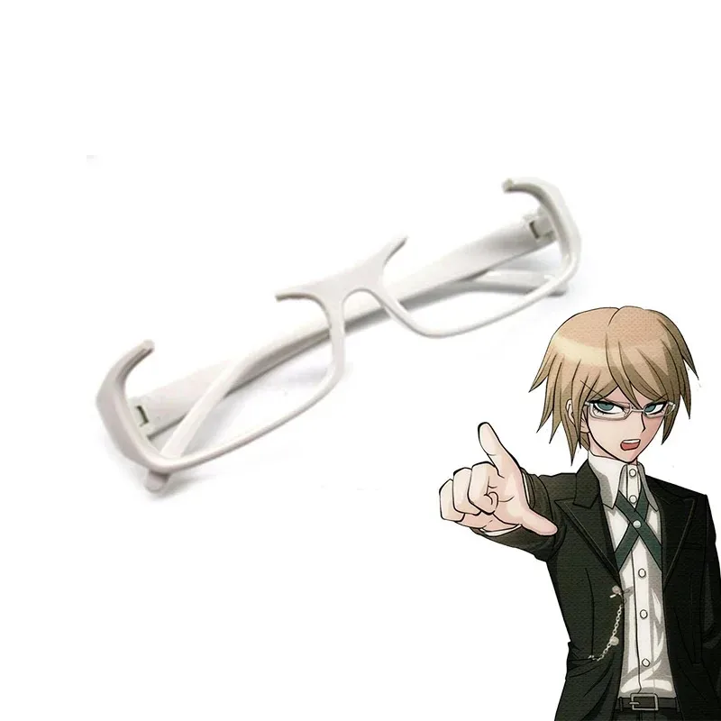 Cydanganronpa byakuya togami cosplay 19fhs69t peruca loira escura marrom peruca curta dangan ronpa byakuya óculos de olho cabelo sintético wi
