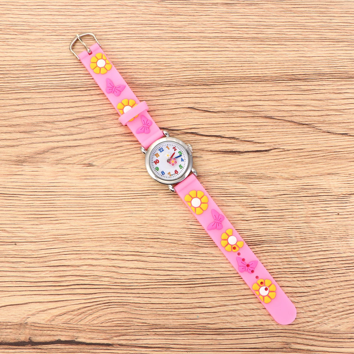 Creative Design Kids Cartoon Adjustable Silicone Band Cute Children Wristwatch For Boys Girls Colorful Durable Pattern Wrist