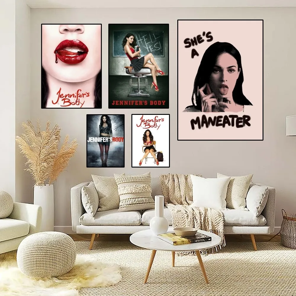 Jennifer's Body Moive Poster Home Room Decor Aesthetic Art Wall Painting Stickers