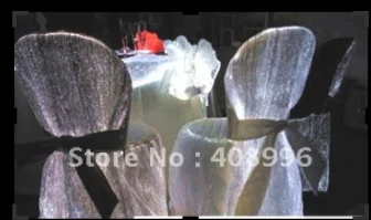 Optical fiber light up chair cover luminous costume wedding chair cover