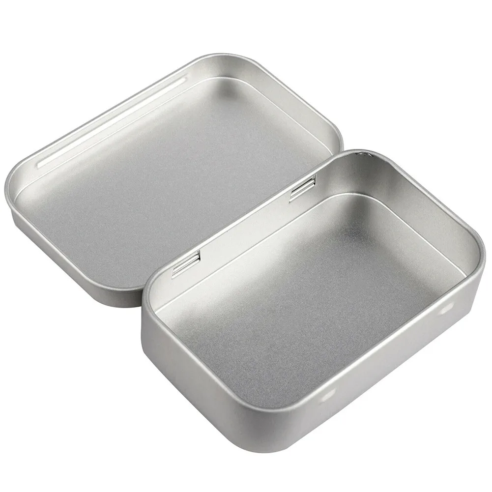 6 Pcs Mini Metal Box Tin-Plated Slide Cover Storage Box Wedding Jewelry Pill Cases Portable Boxes Container Cosmetic Organizer