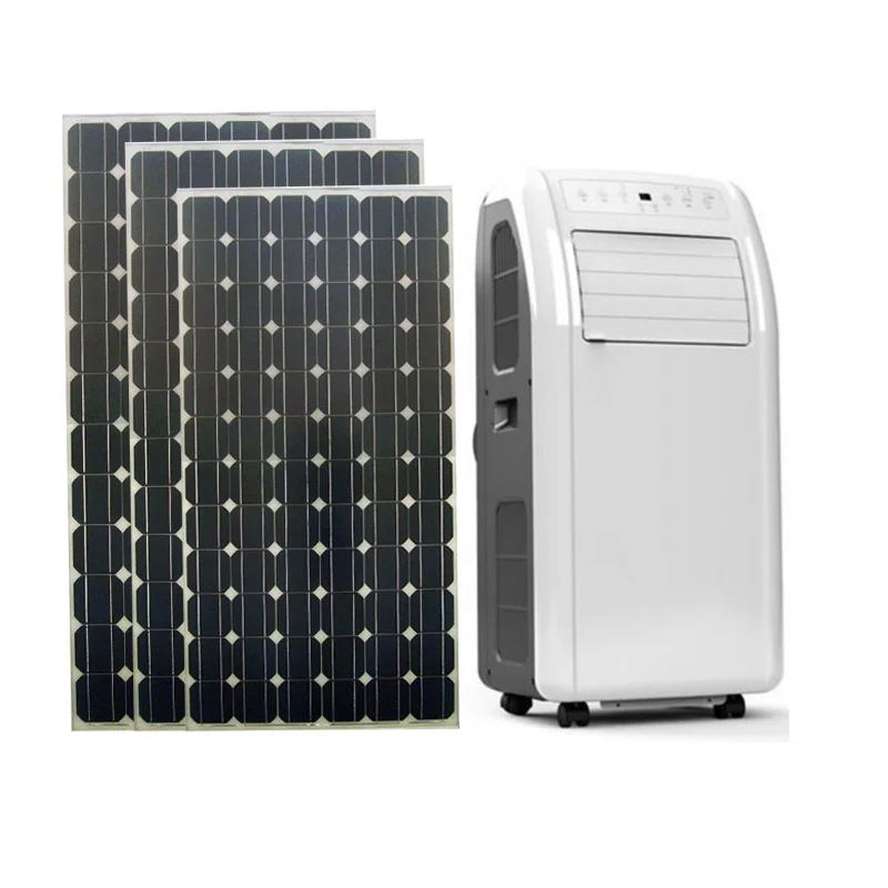 7000btu 9000btu 12000btu AC DC 100% Solar Powered Portable Solar Air Conditioner