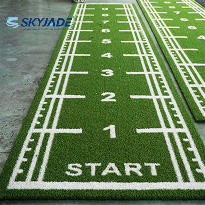 Venta caliente SKYJADE Gym Turf Colores y espesor personalizables para deportes para golf Material sintético ¡Envoyamos su diseño!