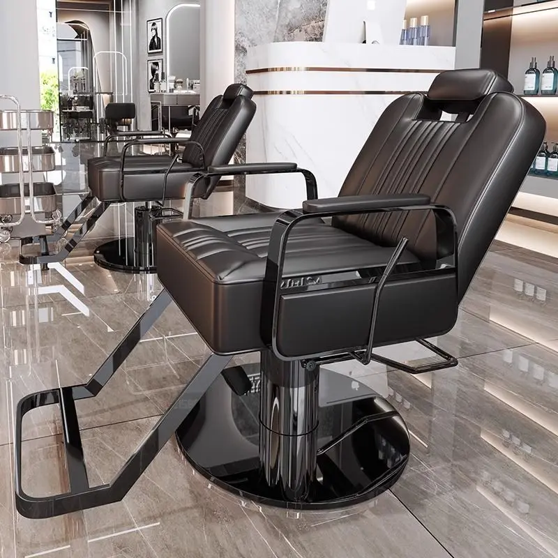 

Hair salon chair can be reclined hair salon special seat cutting salon chair rotation can be lifted perm dyeing