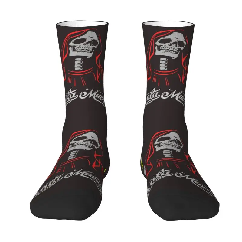 Santa Muerte Holly Nurse Men's Crew Socks Unisex Funny Spring Summer Autumn Winter Dress Socks