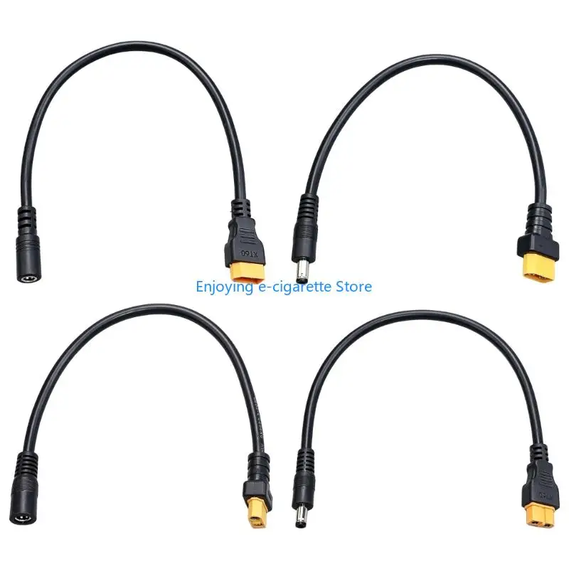XT60H to 5.5 X 2.1 Mm Cable, 30 Black Wire for Battery Pack Tasks Y4QF