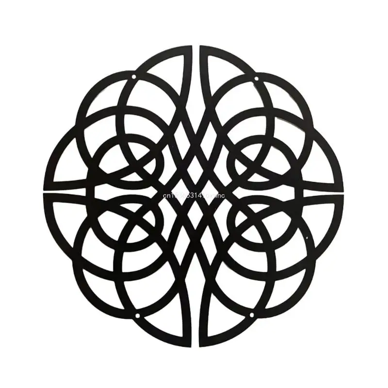 

Dropship Minimalists Metal CelticKnot Wall Decor Hanging Metal Wall Art Sculpture Living Bedroom Decoration Black Cutout