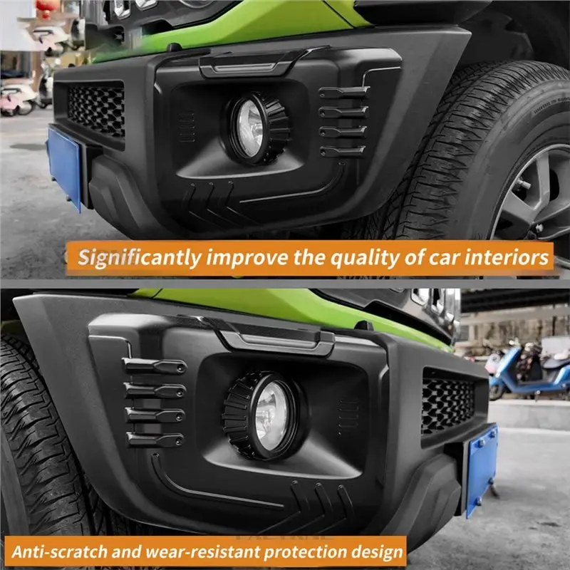 3/5Doors Car Matte Black Front Fog Lamp Cover For -N25R