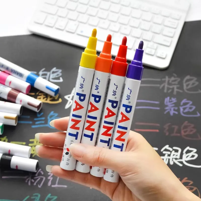 1pcs Permanent Waterproof Paint Marker Pen Car Tyre Rubber Tread Graffiti Artist Paintbrush School Office Supply Stationery