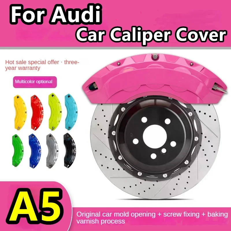 Car Brake Caliper Cover Aluminum For Audi A5 Cabriolet Sportback 40 50 TFSI quattro 2013 2017 2019 2020 2021 2022