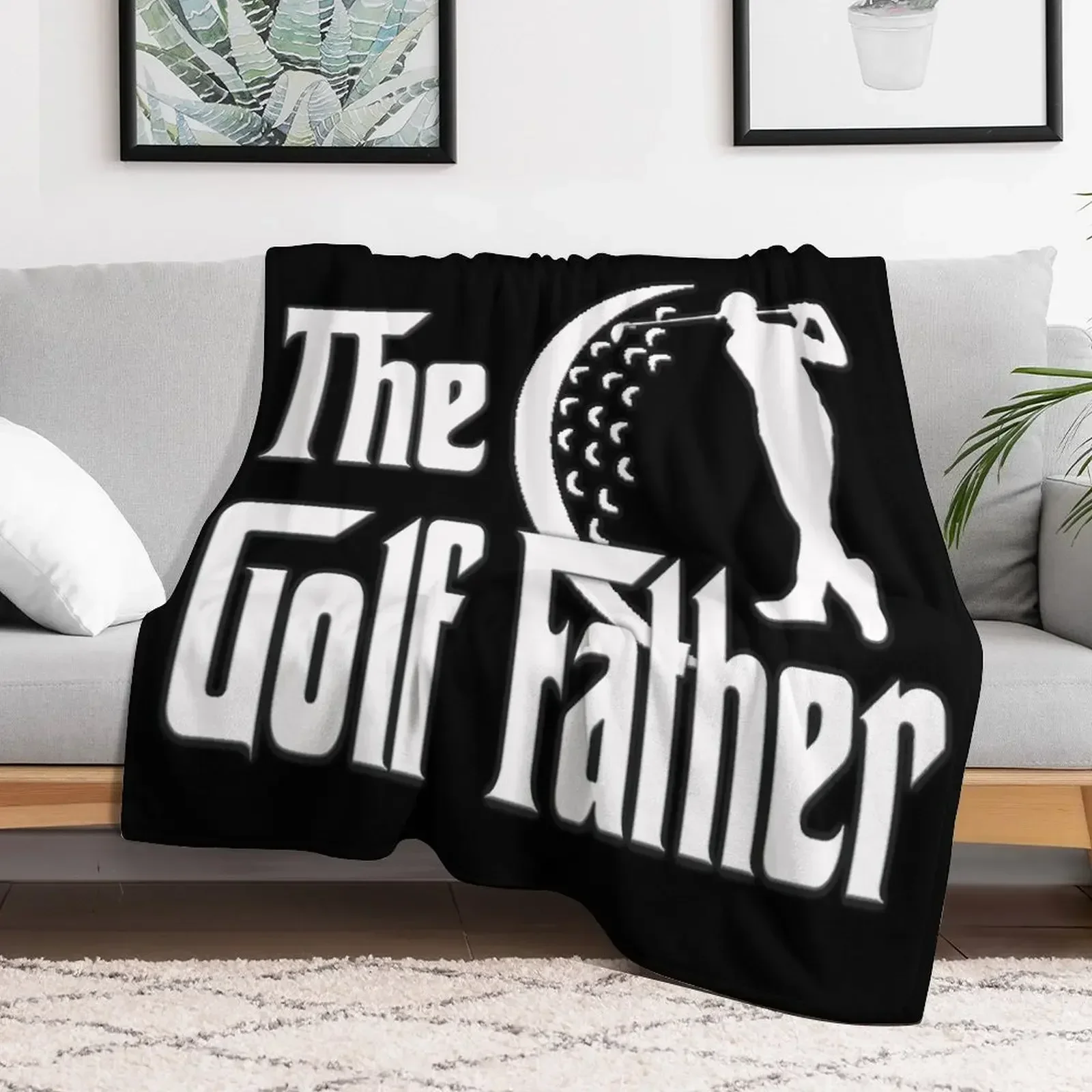 The GOLF FATHER - FATHERS DAY Design - The Best Golf DAD - Best gifts for father, grandfather, daddy, papa, grandd Throw Blanket