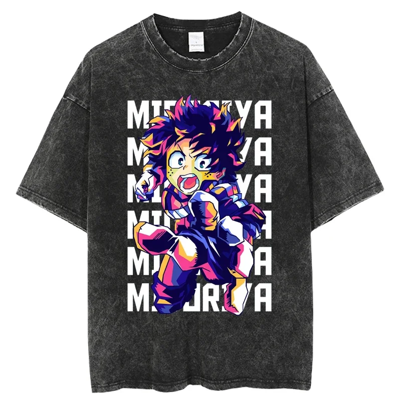T Shirt Unisex  Fashion Harajuku Tshirt Men Women 100% Cotton T-Shirts Hot  My Hero Academia Japanese Anime Hip Hop