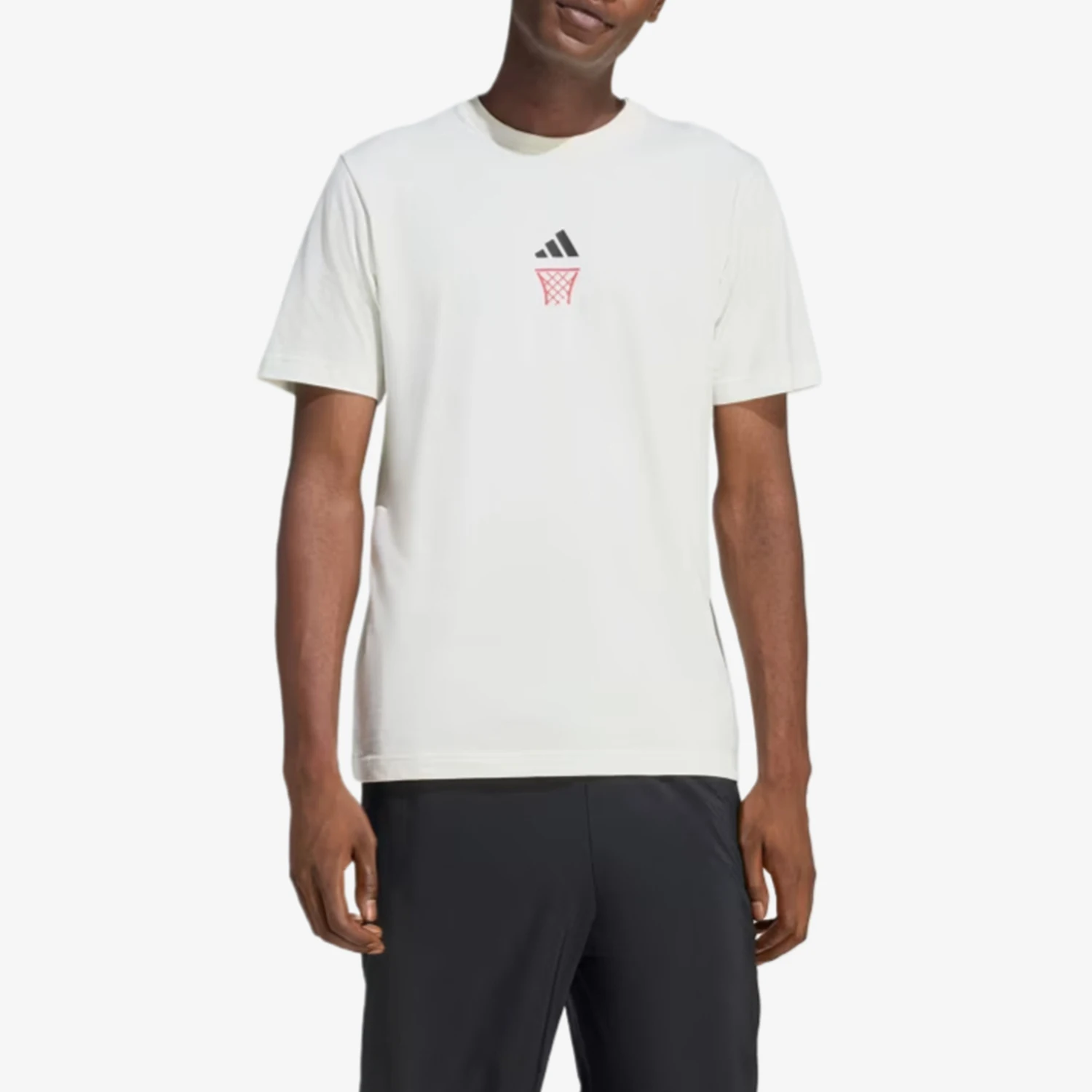 Adidas genuine short sleeved T-shirt for men, quick drying, sweat absorbing, elastic, simple short sleeved JZ5045