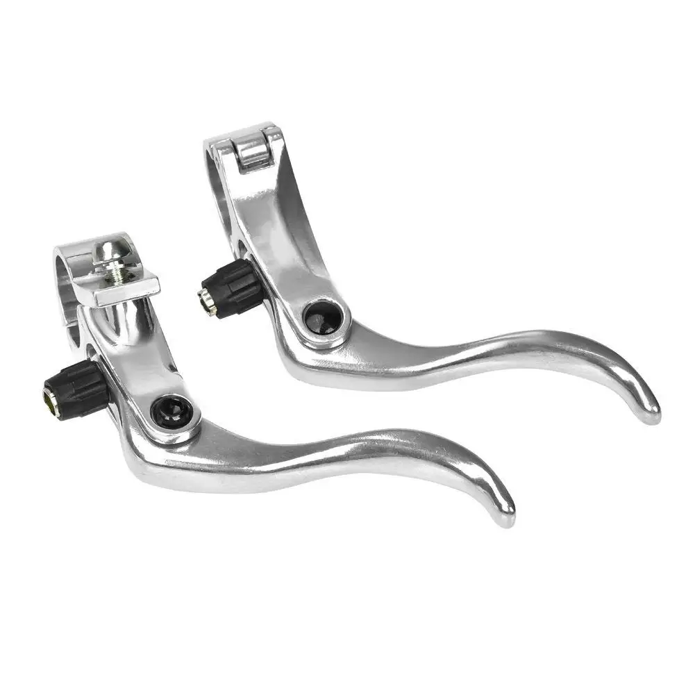 1 Pair 24mm Lightweight Aluminum Alloy Fixed Gear Brake Levers Clip Brake Parts