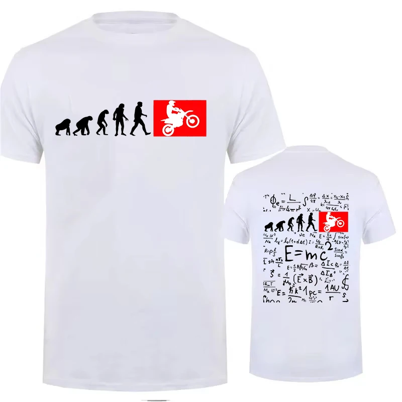 Autocycle Motorbike Speedometer Personalized Human Evolution Motocross Design Print Tees Game Black Tops Vintage T-shirt for Men