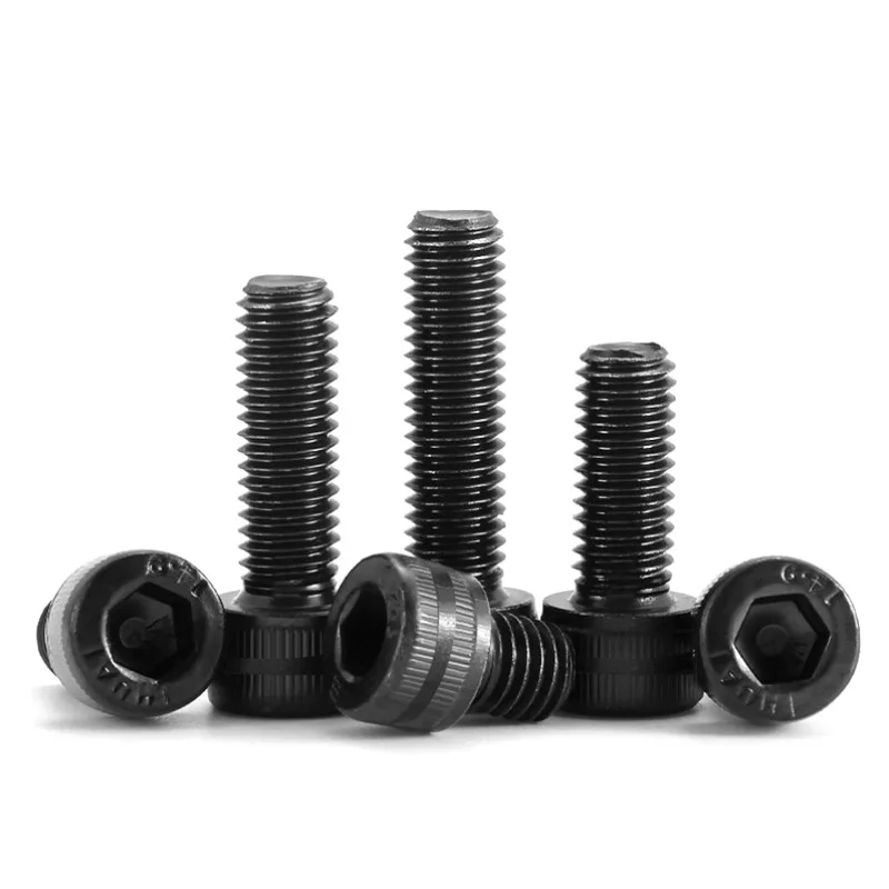 

1-10pcs Black Hexagon Hex Socket Cap Head Screw Bolt M6 M8 M10 M12 M14-16 Grade 14.9 Steel Full Thread Hex Socket Cap Head Screw