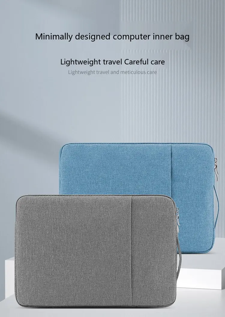 Laptop-Hülle 11-16 Zoll Oxford-Stoff Schutztasche für Notebook mit Fleecefutter – Detail 1