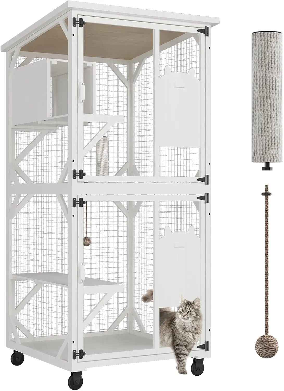 Catio Outdoor Cat Enclosure With Roof 71