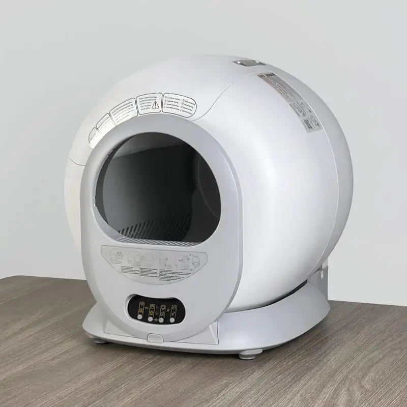 65L Smart Self-Cleaning Cat Litter Box APP Control Odor Control Safety Sensor Large Space for Multi Cats