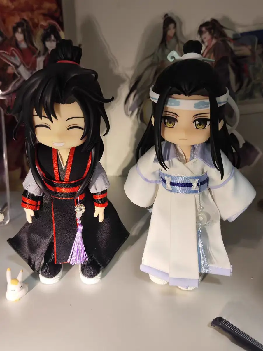 

Wei Wuxian Lan Wangji Ob11 Ob22 Face Opened Eyes Handmade P9 Clothes Face Alternate Expression Game Doll DIY Accessories