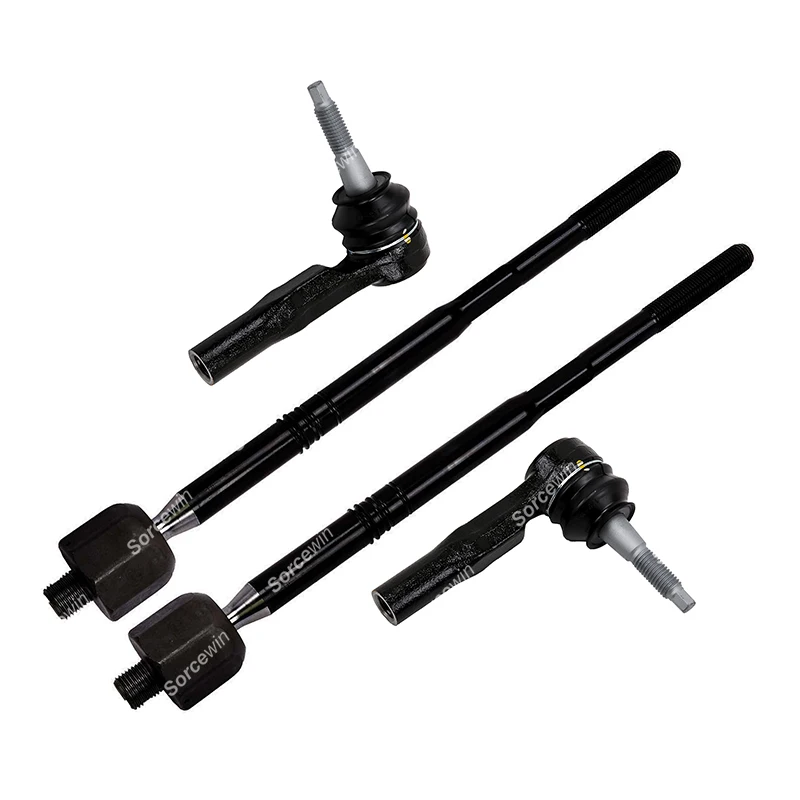 4PCS For Cadillac SRX 2010-2016 Auto Parts Front Suspension Steering System Outer Inner Tie Rod End 25901292 19207057