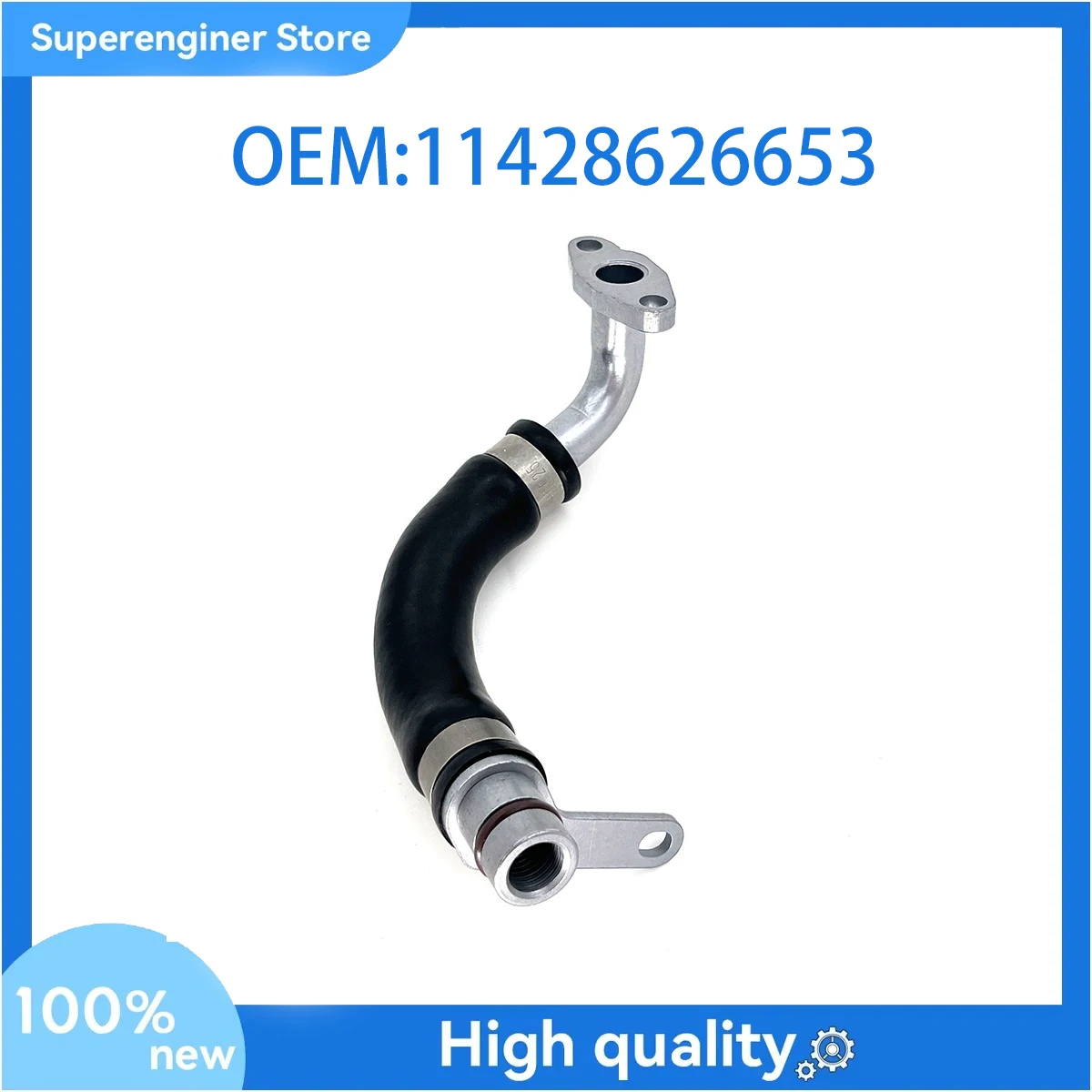 11428626653 Car Engine Turbocharger Oil Return Pipe for BMW 228 320 328 428 528 X1 X3 X4 X5 Z4