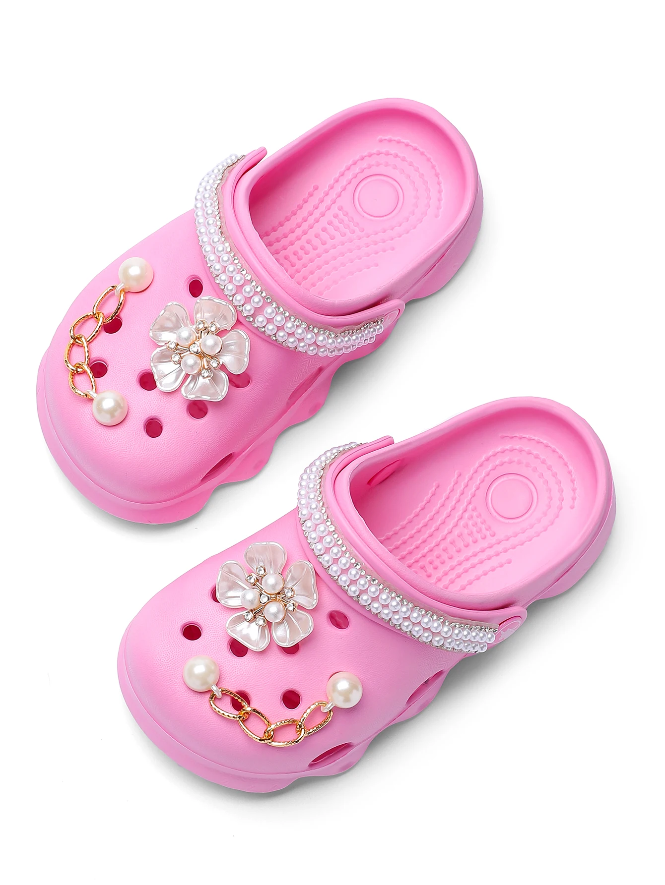 Kinder-Clogs, Leichte EVA-Gartenschuhe, Wasserdichte Rutschfeste Sandalen, Bequeme Slip-On Schuhe für Drinnen und Draußen 1214 – Detail 8