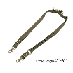 Eslinga táctica bípode elástica ajustable para rifle, hombro