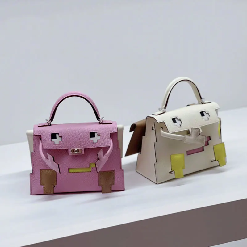 

Women's Mosaic Robot Vintage Lock Famous Designer Brand Luxury Aesthetic Y2k Messenger Square Shoulder Crossbody Bag Female Sale